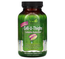Irwin Naturals, Cell-U-Thighs, уменьшение проявлений целлюлита, 60 мягких таблеток с жидкостью
