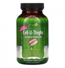 Irwin Naturals, Cell-U-Thighs, уменьшение проявлений целлюлита, 60 мягких таблеток с жидкостью