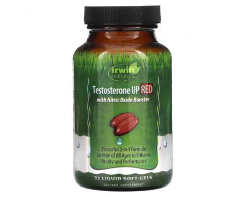 Мужское здоровье Testosterone UP Red with Nitric Oxide Booster, 32 Liquid Soft-Gels Мужское здоровье Testosterone UP Red with Nitric Oxide Booster, 32 Liquid Soft-Gels