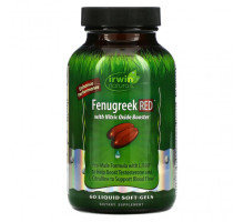 Зелень и зеленые овощи Primal-Male, Fenugreek RED Testosterone Booster, 60 Liquid Softgels
