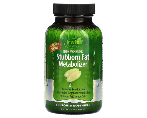 Irwin Naturals, Thermo-Burn Stubborn Fat Metabolizer, 60 Liquid Soft-Gels Irwin Naturals, Thermo-Burn Stubborn Fat Metabolizer, 60 Liquid Soft-Gels