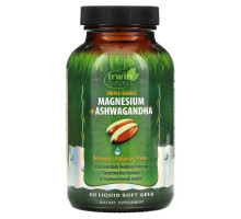 Irwin Naturals, Triple Source Magnesium + Ashwagandha, 60 Liquid Soft-Gels