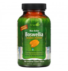 Irwin Naturals, Max-Active Boswellia, Curcumin + BioPerine, 90 Liquid Soft-Gels