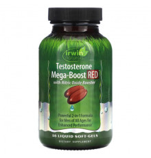 Мужское здоровье Irwin Naturals, Testosterone Mega-Boost Red, 56 желатиновых капсул