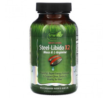Аминокислоты Irwin Naturals, Steel-Libido X2, мака и L-аргинин, 75 желатиновых капсул