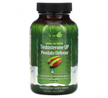 Мужское здоровье Irwin Naturals, Testosterone UP Prostate Defense, двойного действия, 60 мягких таблеток