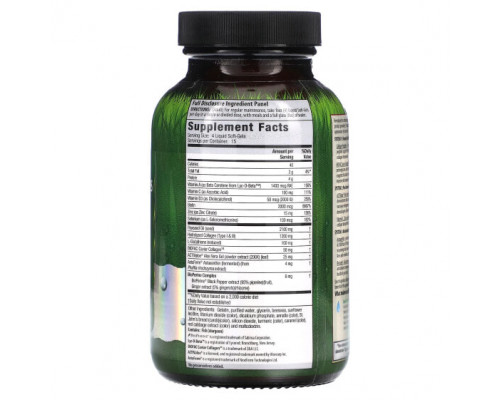 Для мышц и суставов Irwin Naturals, Коллагеновые пептиды + астаксантин, тип I, II и III, 60 мягких таблеток Для мышц и суставов Irwin Naturals, Коллагеновые пептиды + астаксантин, тип I, II и III, 60 мягких таблеток