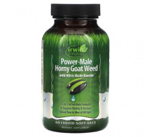Мужское здоровье Power-Male Horny Goat Weed, With Nitric Oxide Booster, 60 Liquid Soft-Gels