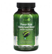 Мужское здоровье Power-Male Horny Goat Weed, With Nitric Oxide Booster, 60 Liquid Soft-Gels