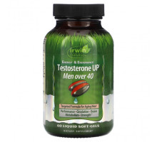 Мужское здоровье Irwin Naturals, Testosterone UP, для мужчин старше 40 лет, 60 мягких таблеток
