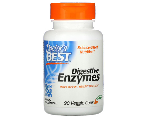 Doctor's Best Пищеварительные ферменты полностью растительного происхождения (Best Digestive Enzymes — All Vegetarian) 90 растительных капсул Doctor's Best Пищеварительные ферменты полностью растительного происхождения (Best Digestive Enzymes — All Vegetarian) 90 растительных капсул
