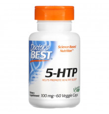 Doctor's Best, Best 5-HTP, 100 мг, 60 вегетарианских капсул