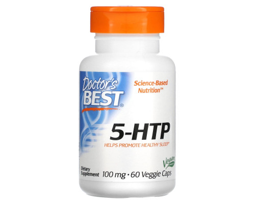 Doctor's Best, Best 5-HTP, 100 мг, 60 вегетарианских капсул Doctor's Best, Best 5-HTP, 100 мг, 60 вегетарианских капсул