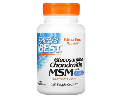 Doctor's Best Glucosamine Chondroitin MSM 120 Capsules Doctor's Best Glucosamine Chondroitin MSM 120 Capsules