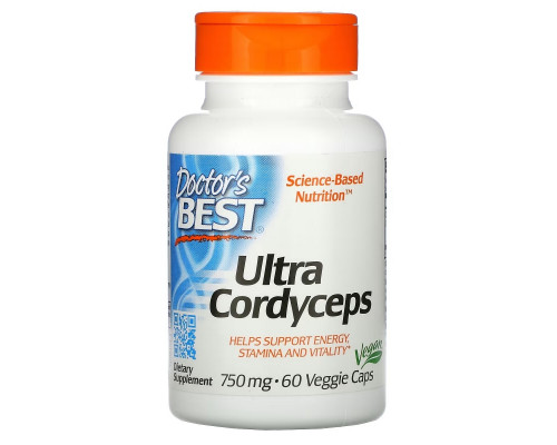 Doctor's Best, Ultra Cordyceps, 750 mg, 60 Veggie Caps Doctor's Best, Ultra Cordyceps, 750 mg, 60 Veggie Caps