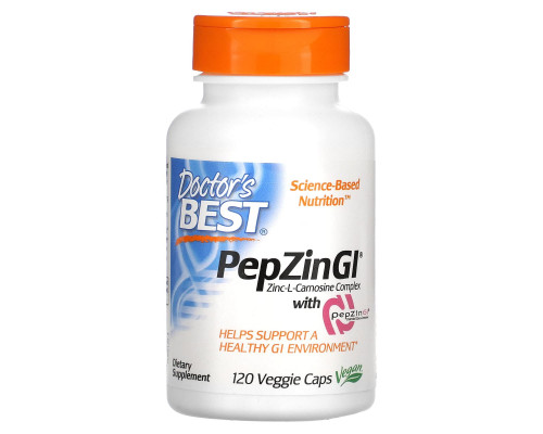 Doctor's Best, Цинк-L-карнозин, комплекс с PepZin Gl Doctor's Best, Цинк-L-карнозин, комплекс с PepZin Gl