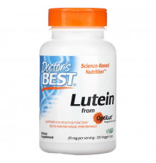 Doctor's Best, Lutein with OptiLut, 10 мг, 120 вегетарианских капсул