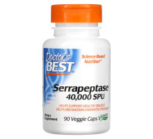 Doctor's Best Серрапептаза (Best Serrapeptase) 90 растительных капсул