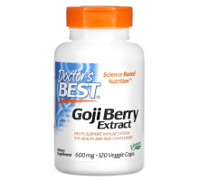 Doctor's Best, Goji Berry Extract, 600 mg, 120 Veggie Caps