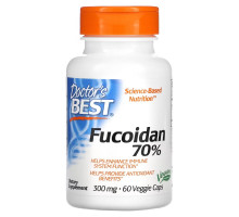 Doctor's Best, Фукоидан Best Fucoidan 70%, 60 вегетарианских капсул
