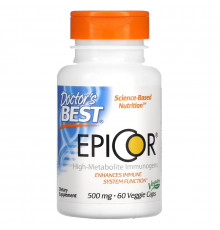 Doctor's Best, Epicor, 500 мг, 60 капсул в растительной оболочке