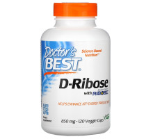 Doctor's Best Best D-рибоза 850 мг 120 растительных капсул