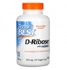 Doctor's Best Best D-рибоза 850 мг 120 растительных капсул