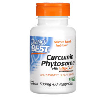 Doctor's Best, Curcumin Phytosome, с Meriva, 500 мг, 60 растительных капсул