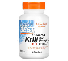 Doctor's Best Настоящий криль с ДГК и ЭПК 60 гелевых капсул