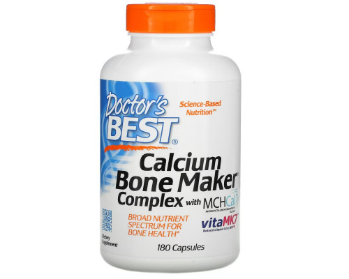 Doctor's Best Комплекс для укрепления костей с кальцием 180 капсул Doctor's Best Комплекс для укрепления костей с кальцием 180 капсул
