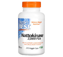 Doctor's Best Best Nattokinase 2000 МЕ 270 растительных капсул