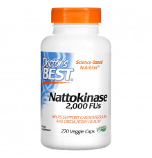 Doctor's Best Best Nattokinase 2000 МЕ 270 растительных капсул