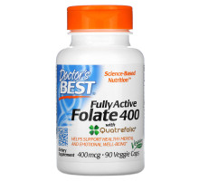 Doctor's Best Лучший фолат полностью активный с Quatrefolic 400 мкг 90 капсул на растительной основе