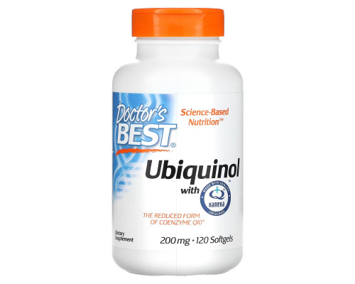 Doctor's Best Best Убихинол с Kaneka QH 200 мг 120 капсул Doctor's Best Best Убихинол с Kaneka QH 200 мг 120 капсул