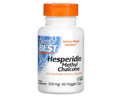 Doctor's Best Гесперидин метил халькон (Best Hesperidin Methyl Chalcone) 500 мг 60 растительных капсул Doctor's Best Гесперидин метил халькон (Best Hesperidin Methyl Chalcone) 500 мг 60 растительных капсул