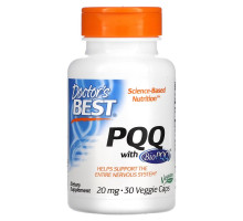 Doctor's Best, Лучший PQQ (пирролохинолинохинон), 20 мг, 30 капсул на растительной основе
