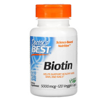 Doctor's Best Best Biotin 5000 mcg 120 Veggie Caps