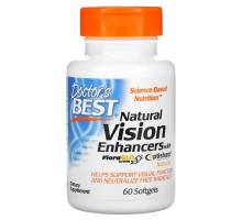 Doctor's Best Природные стимуляторы зрения (Best Natural Vision Enhancers) 60 мягких таблеток