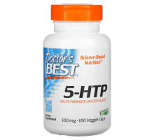 Doctor's Best, 5-HTP, 100 мг, 180 вегетарианских капсул