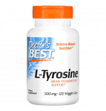 Doctor's Best Best L-Tyrosine 500 mg 120 Veggie Caps