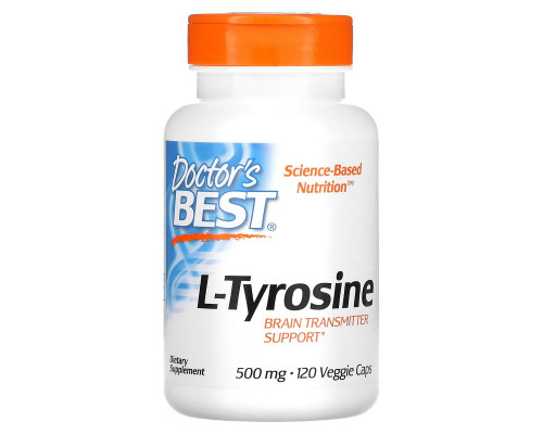 Doctor's Best Best L-Tyrosine 500 mg 120 Veggie Caps Doctor's Best Best L-Tyrosine 500 mg 120 Veggie Caps