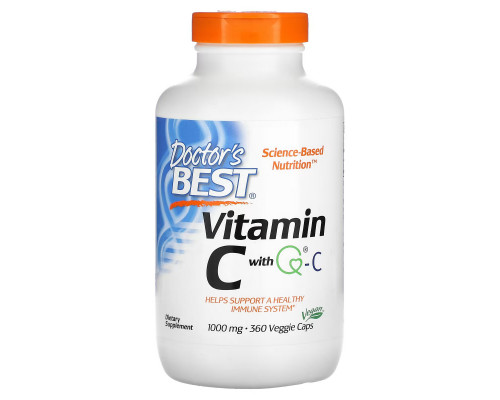 Doctor's Best Витамин С (Best Vitamin C) 1000 мг 360 растительных капсул Doctor's Best Витамин С (Best Vitamin C) 1000 мг 360 растительных капсул