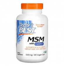Doctor's Best Best MSM 1000 мг 180 растительных капсул