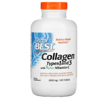 Doctor's Best Коллаген тип 1 и 3 (Best Collagen Types 1 & 3) 1000 мг 540 таблеток