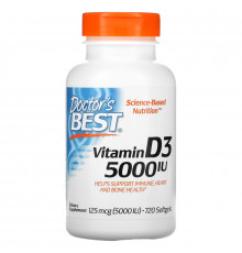 Doctor's Best Best витамин D3 5000 МЕ 720  гелевых капсул