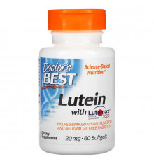 Doctor's Best Best Lutein Featuring Lutemax 20 mg 60 Softgels