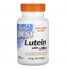 Doctor's Best, Лютеин с Lutemax 2020, 20 мг, 180 капсул