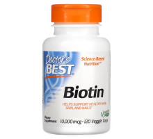 Doctor's Best Best Biotin 10000mcg 120 Veggie Caps