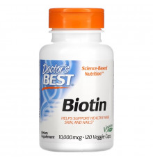 Doctor's Best Best Biotin 10000mcg 120 Veggie Caps