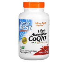 Doctor's Best, Hi Поглощение Коэнзима Q10, 100мг, 360 Вегетарианских Капсул